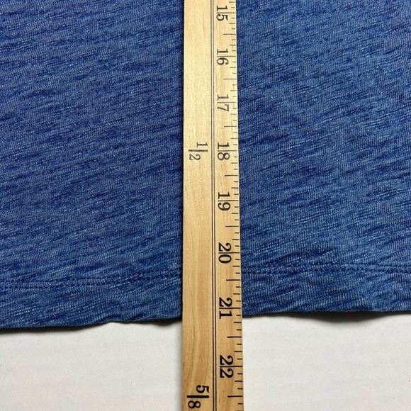 Madewell Indigo Hemp-Cotton V-Neck Muscle Tee Size: Small - Picture 9 of 9